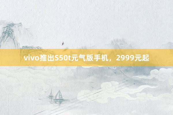 vivo推出S50t元气版手机，2999元起
