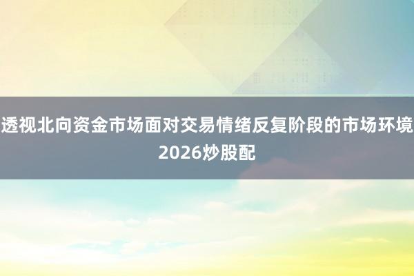 透视北向资金市场面对交易情绪反复阶段的市场环境2026炒股配