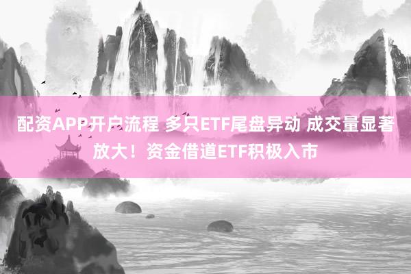配资APP开户流程 多只ETF尾盘异动 成交量显著放大！资金借道ETF积极入市